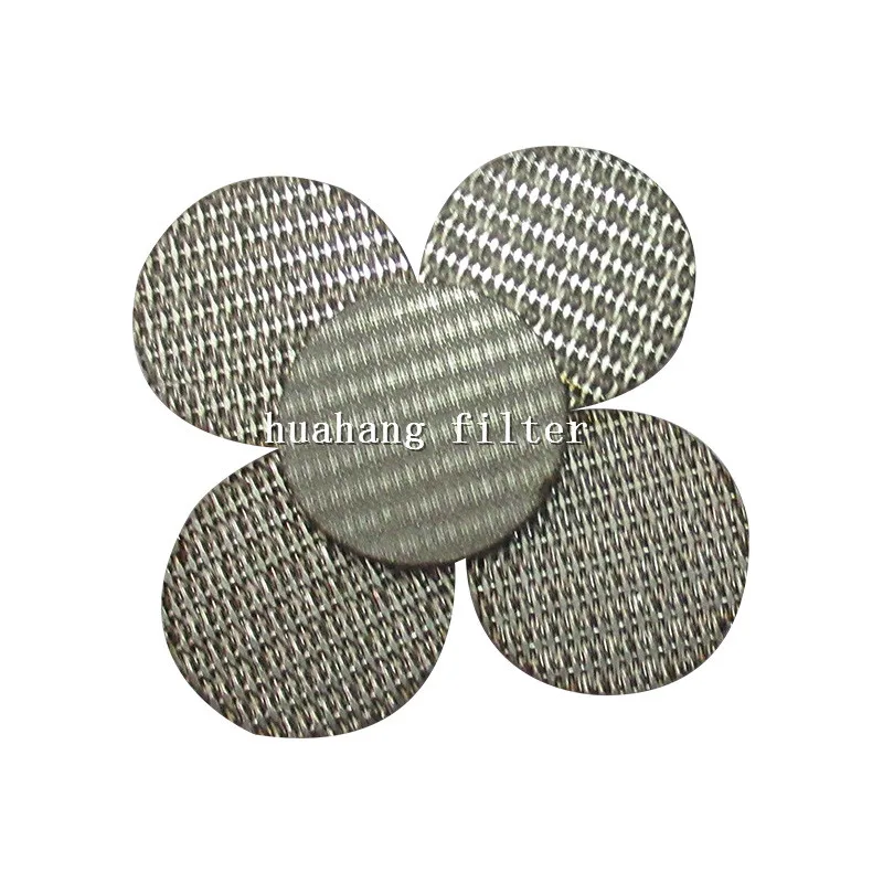 Custom Porous metal components stainless steel SS 316L round screen filter disc SS Wire Mesh SPL Filter Disc SPL25 SPL32