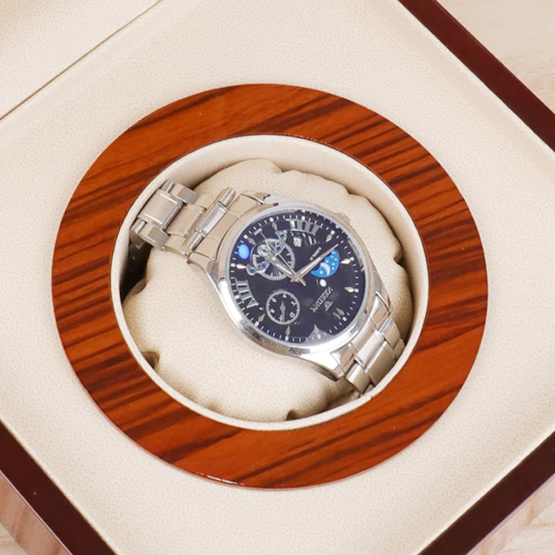 2024 factory wholesale OEM luxury men women wooden watch box packaging luxury single wood watches boxes & cases