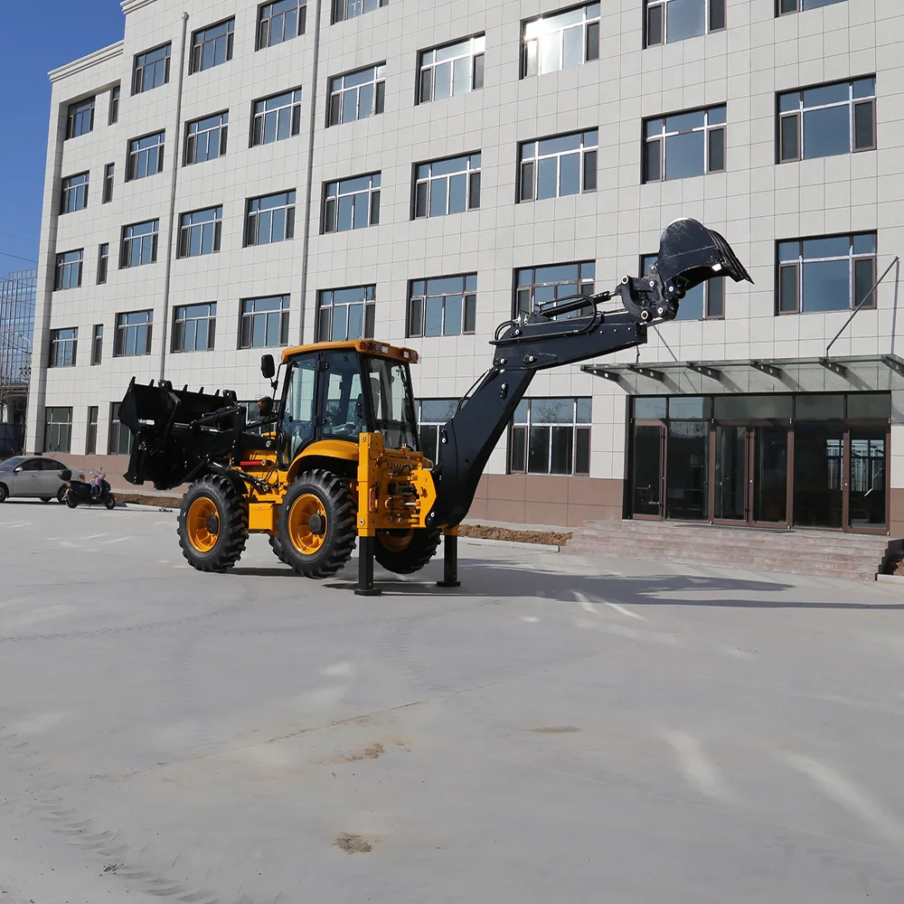 Chinese Small Wheel Mini Tractor Excavator Digger Backhoe Loader Front End Loader Brand New Compact Backhoe for sale