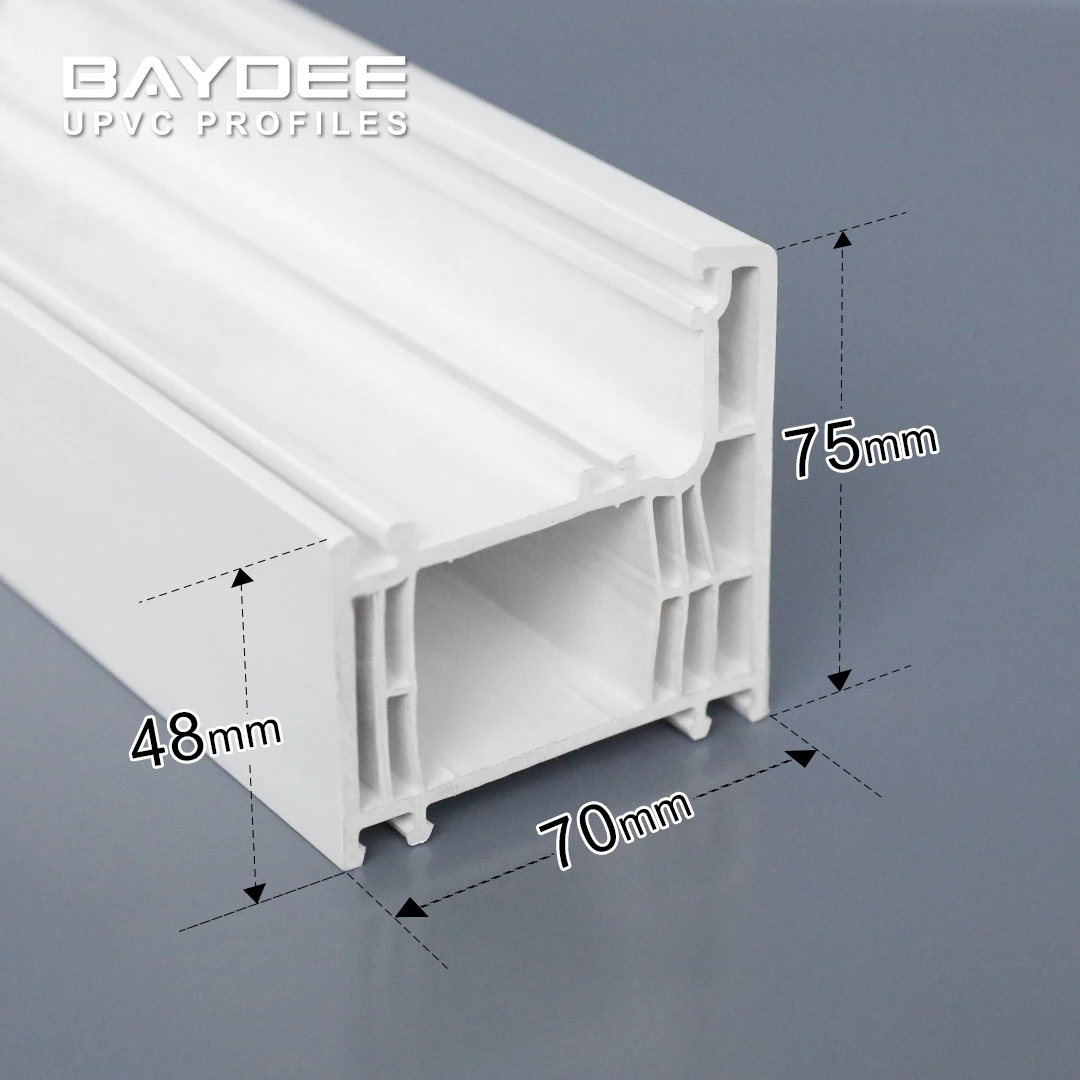 High quality casement UPVC Profiles Plastic PVC Material profile For Window China Customized Upvc Window Frame