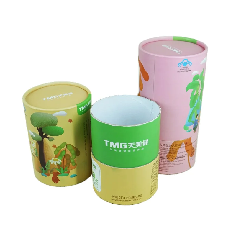 
Spice Shaker Paper Tube Soft-Touch Tubes Small Tea Packs Customized Round Kraft Paper Tube Packaging 