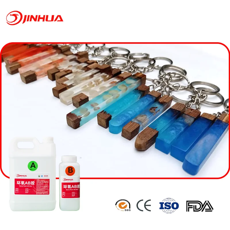 Manufacturer Professional Liquid Transparent 2 Part AB Epoxy Doming Resin Glue