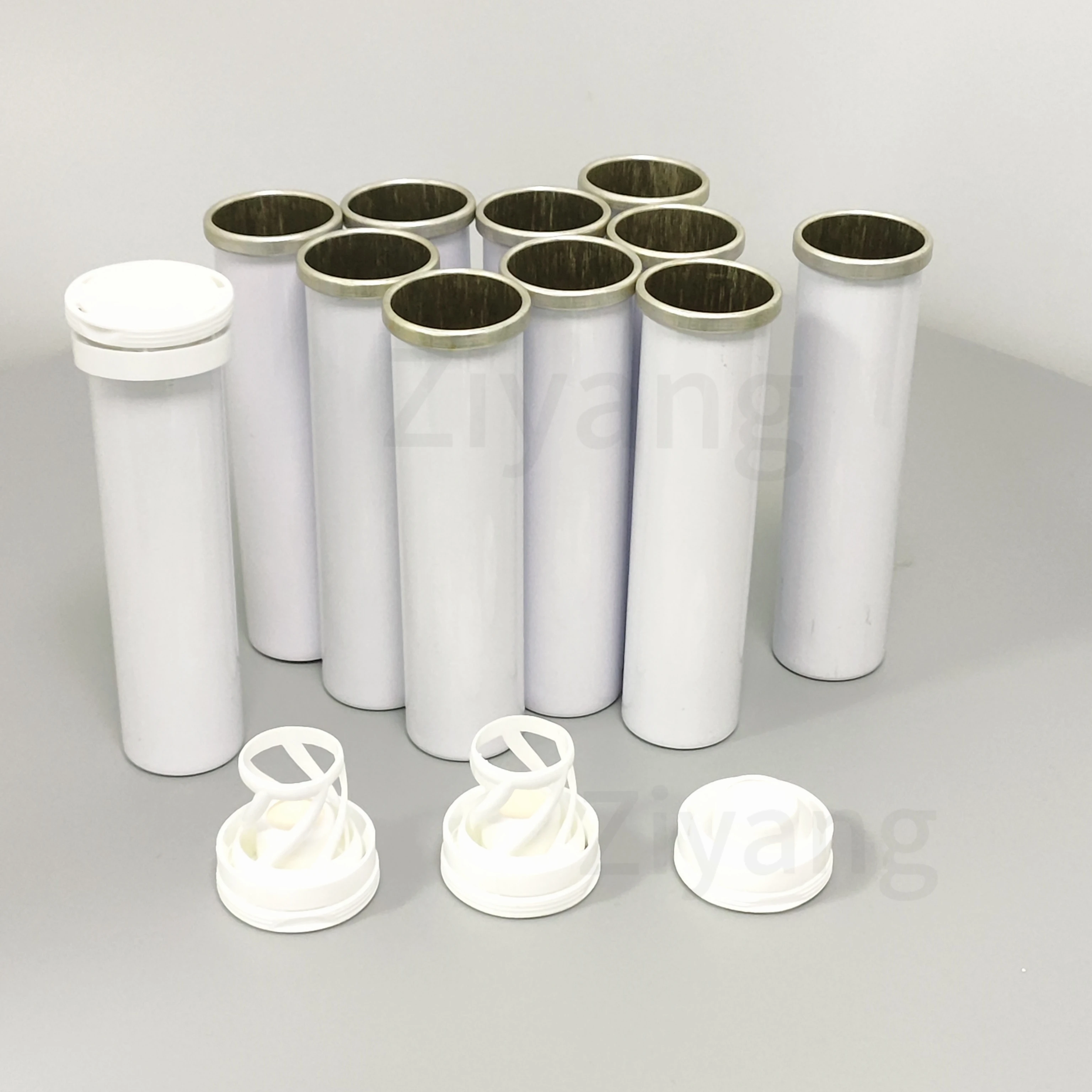Factory Customized Food Grade Aluminum Effervescent Tubes Vitamin Tablets Aluminum Tube Packaging