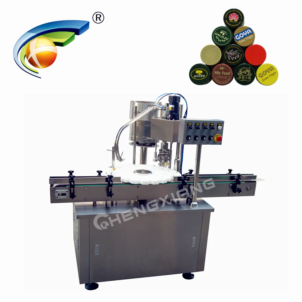 
Electric stelvin screw capping capper,Automatic plastic bottle capping machine with capping elevator 