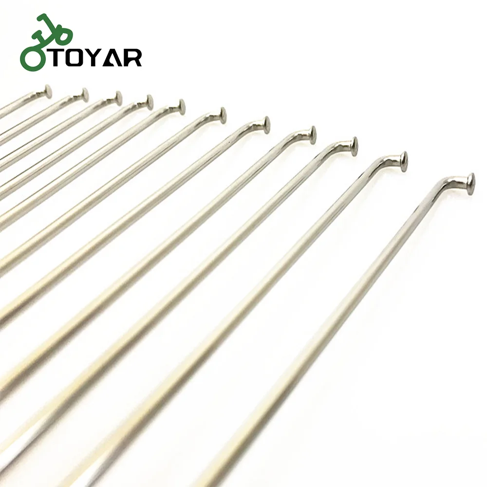 Toyar Stainless Steel Bicycle Spoke With Nipple 8G-14G 60mm-308mm Customized bicycle accessories for mountain bike