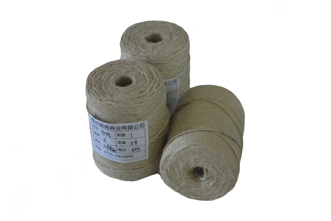 Low price reusable and washable standard quality eco friendly 100% braided jute yarn 28LBS/2PLY