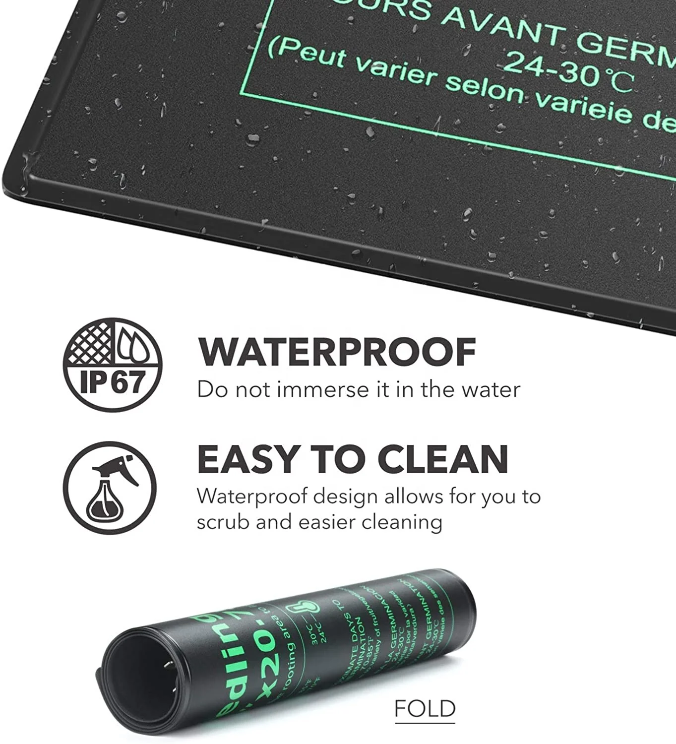 Водонепроницаемый коврик SINOWELL для нагрева рассады 10 дюймов x 20 75 дюйма