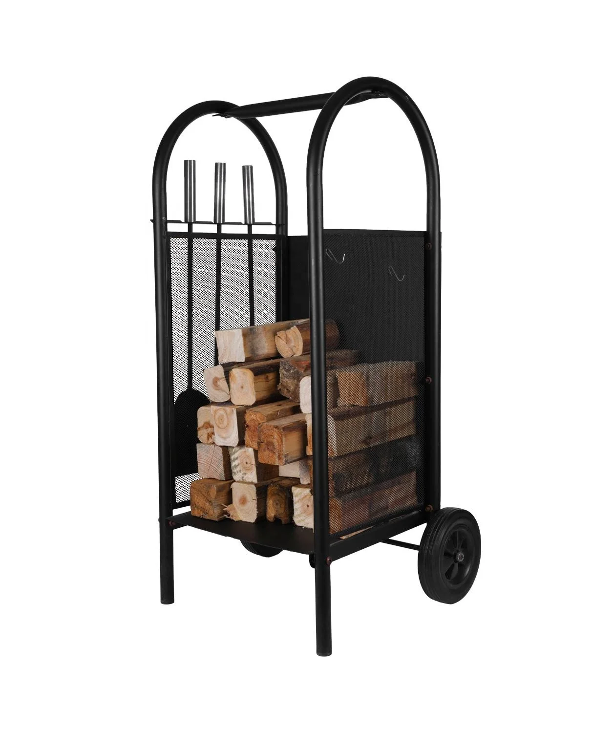 Wood Fireplace Holder Accessories Tool Sets  Indoor Outdoor Metal Firewood