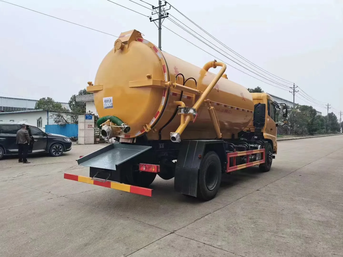 12cbm Vacuum Sewage Suction Tank Fecal Sludge sewage suction tanker truck
