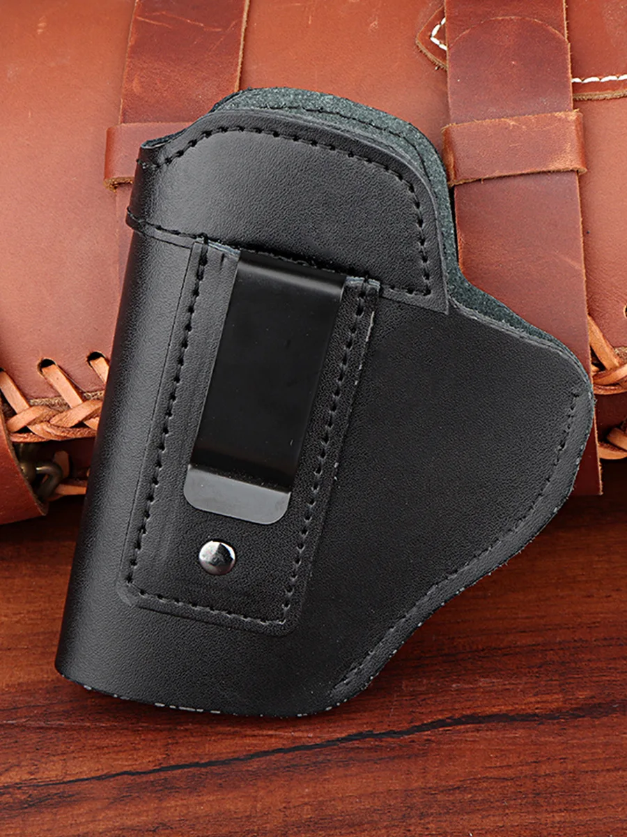 Hot sale outdoor leather case easy to carry hidden leather personal protection hidden leather holster