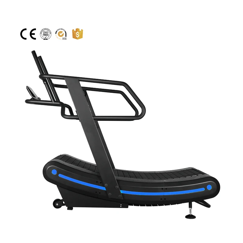 Wholesale Best self-powered  curved manual treadmill Adjusting belt automatically