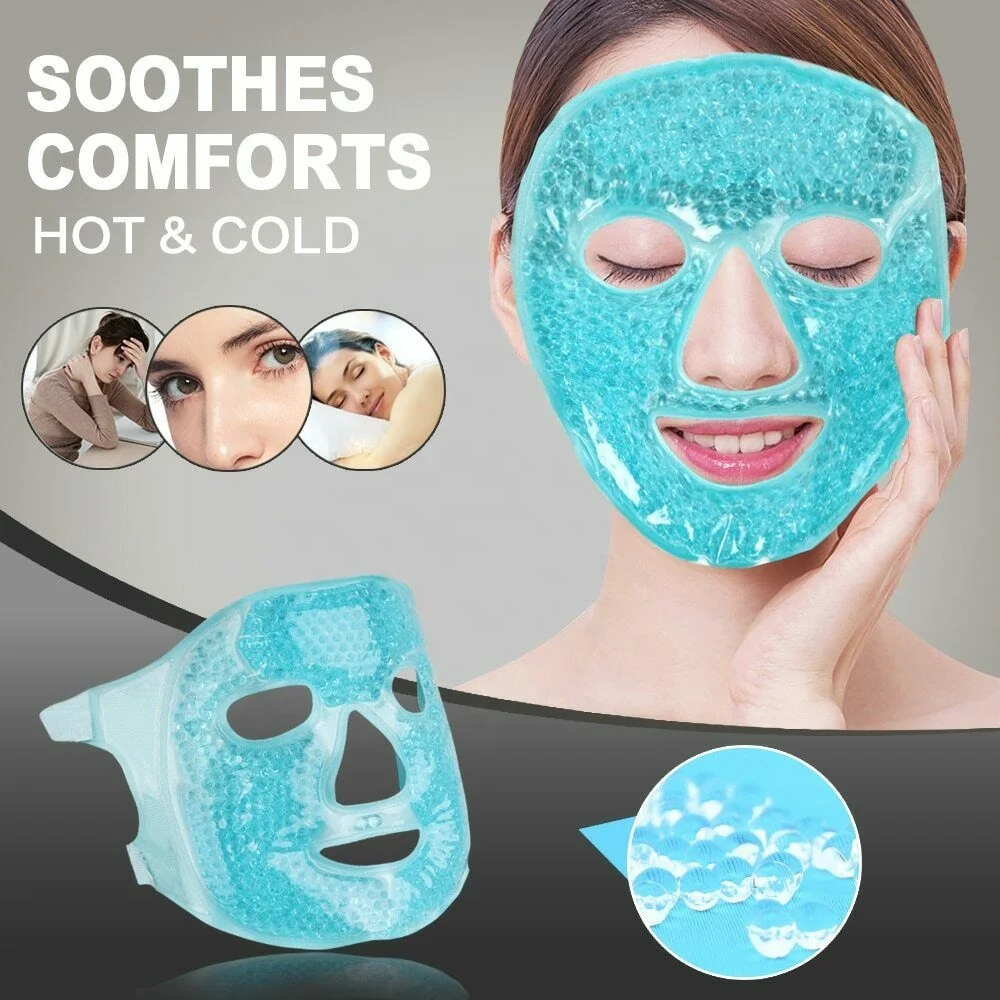 gel beads hot cold face mask reusablecooling gel face mask for redness puffiness acne