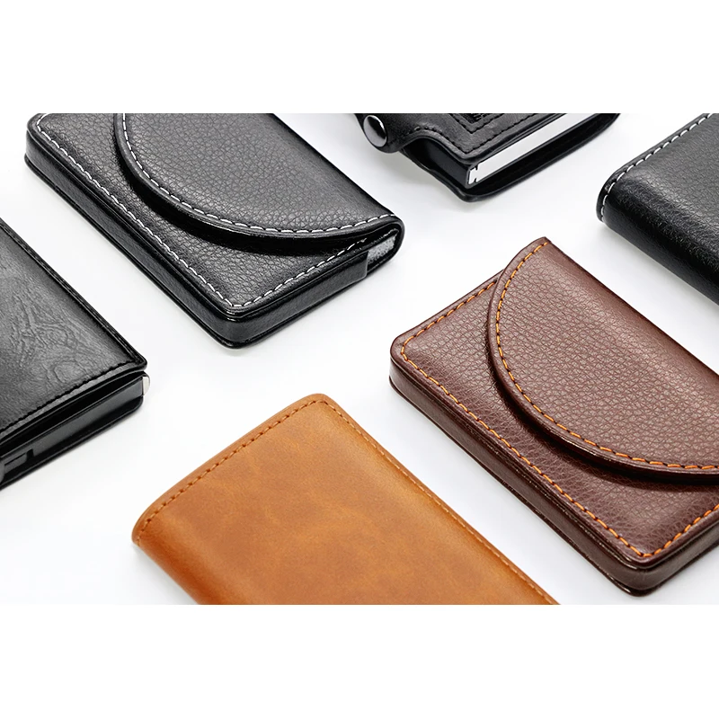 customized rfid atm name card holder waterproof with money clip