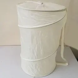 Spiral Foldable Laundry Storage Bag Polyester Cloths Basket Bucket Organizer Dirty Clothes Casket