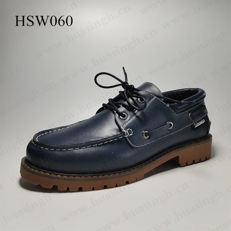 YWQ,multi-color available lace-up style upscale boat shoes Spain market popular hard wearing rubber sole penny shoes HSW060