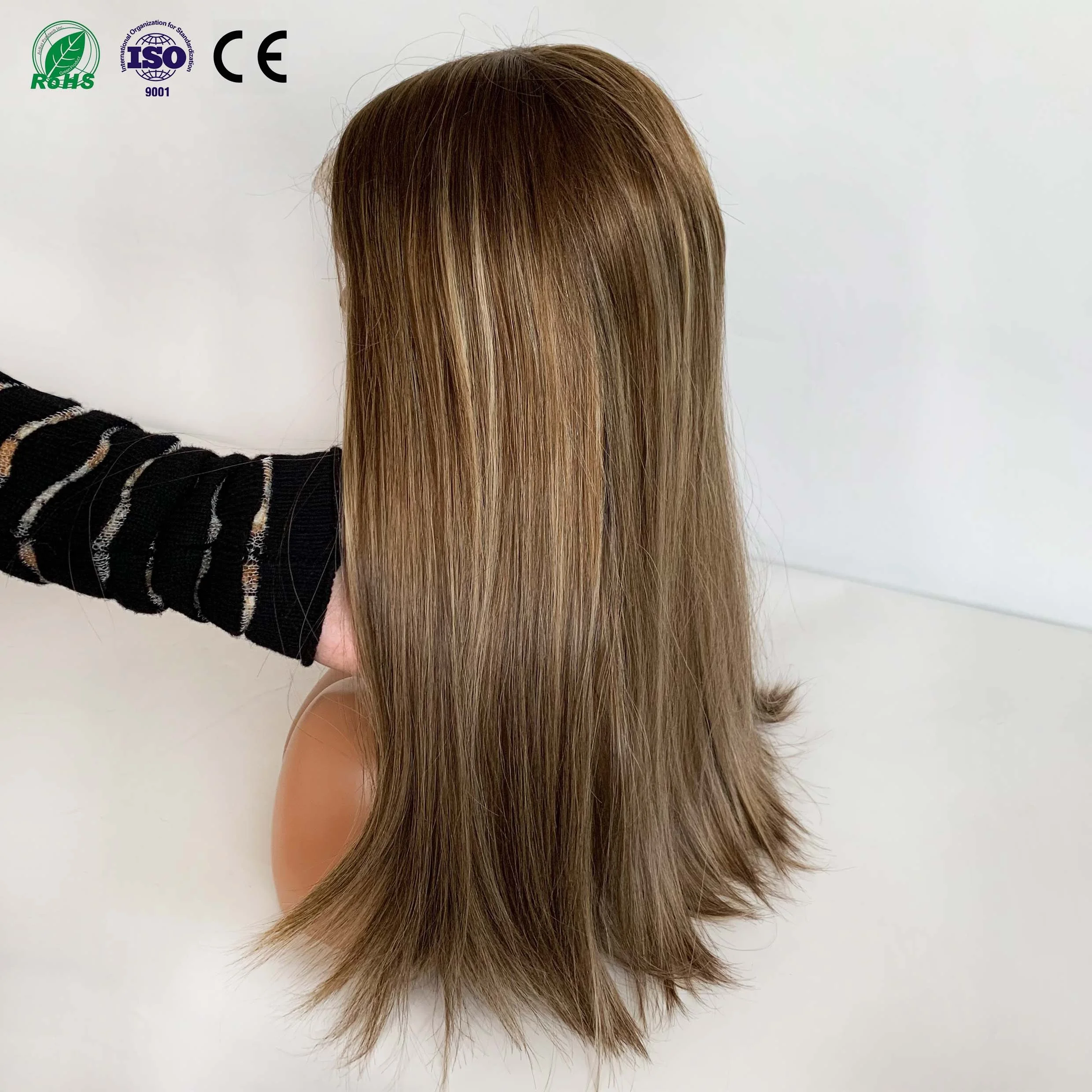 Fasimei Best Selling Stock Swiss Lace Luxury Top Quality Virgin Cuticle European Hair Customize Jewish Kosher Lace Top Wig