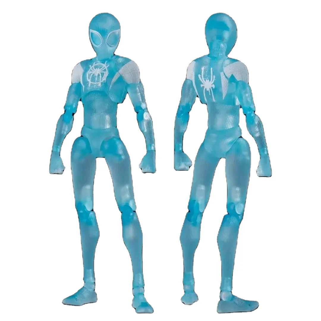 Spiderman Into The Spider Man Verse SV Miles Morales Action Figure Clear Ver Model Toy