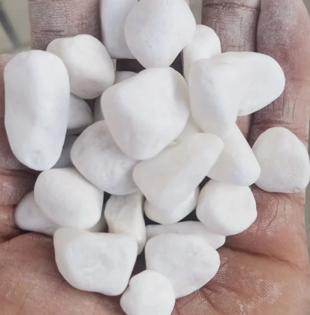 Wholesale of Snowflake White Goose Egg Stone Flower Decorative Stone, Natural Cobbles, Good Quality and Affordable Price