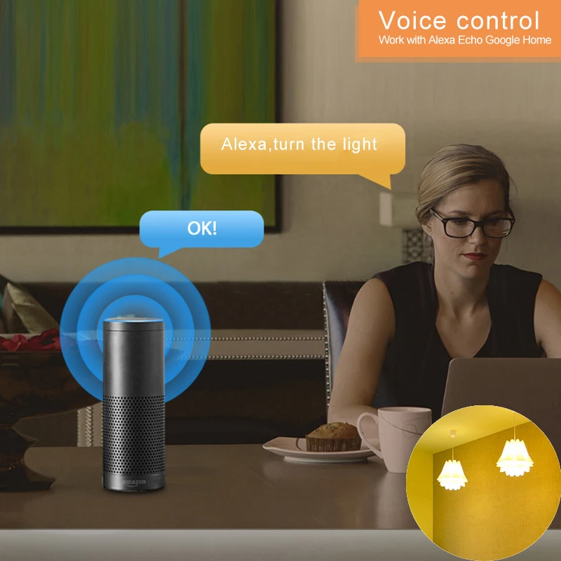 Tuya household wall switch series 1 2 3 channel bedroom modern light self-powered 433 RF wifi Alexa voice switch