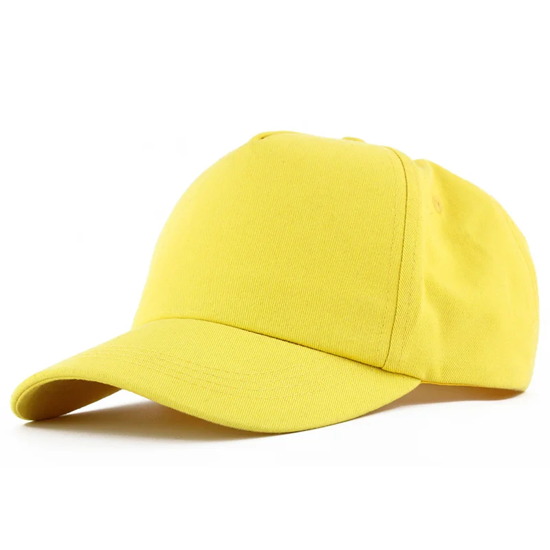 
wholesale customm logo on stock plain blank 5 panel baseball cap 