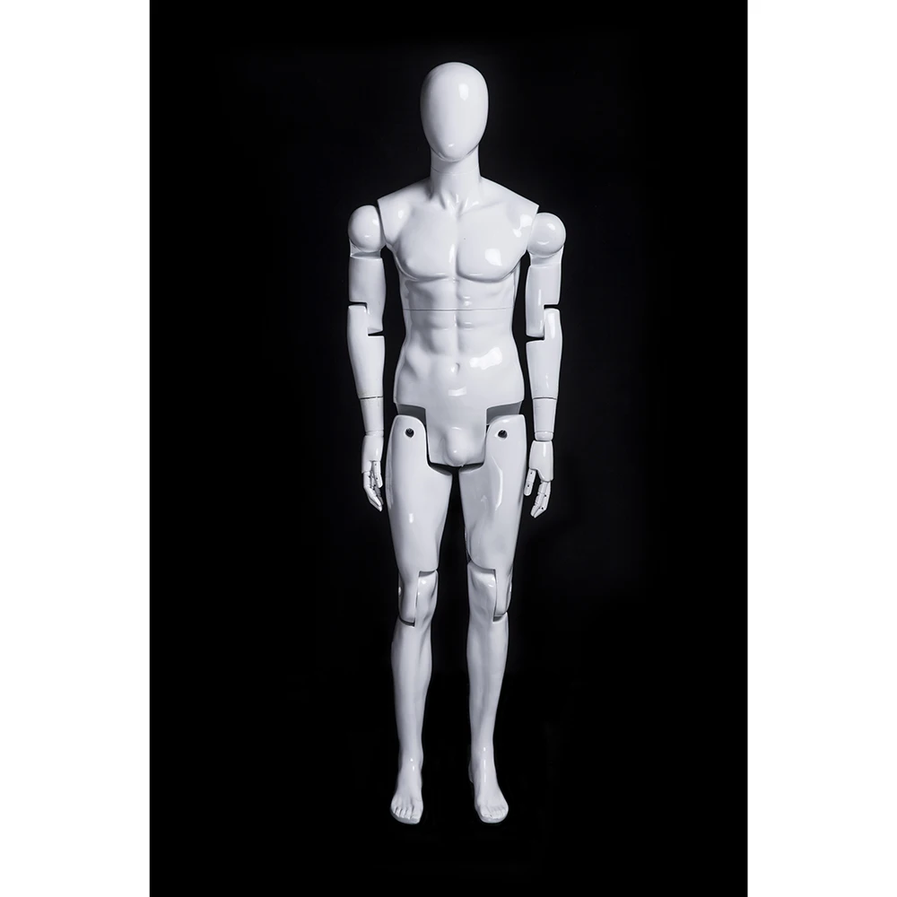 Removable mannequin  flexible adjustable fiberglass male faceless mannequin  HM01WEG