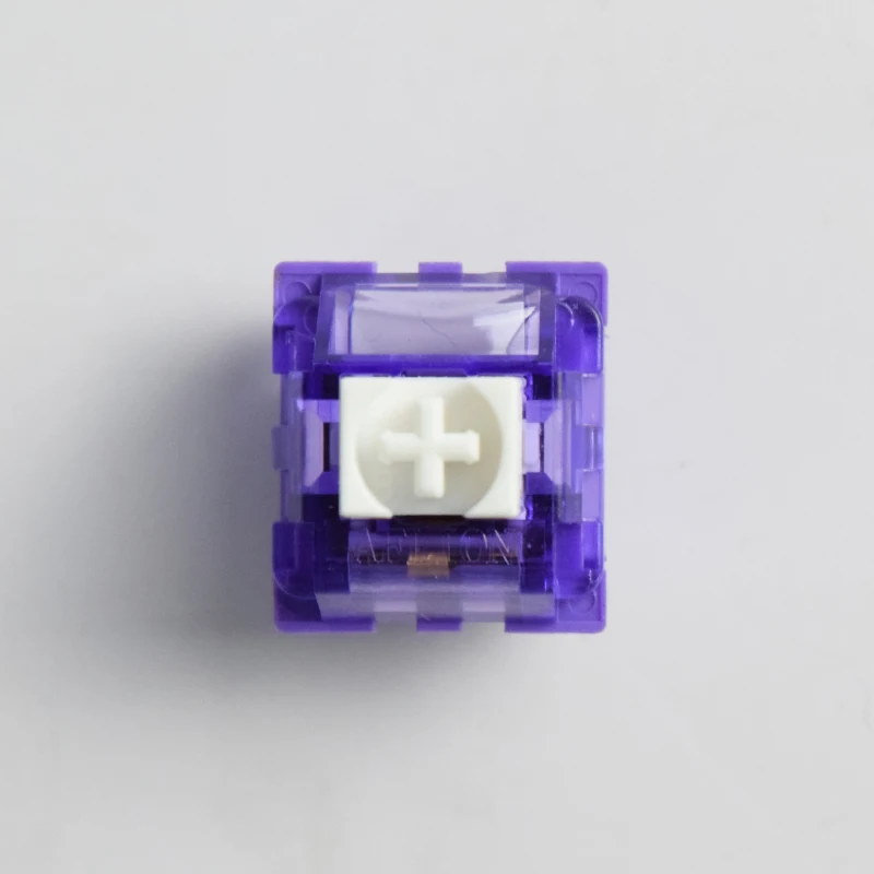 AFLION Tactile Double Gold Contact Golden Brown Keyswitch Gaming Keyboard Switches 80 million life axis shaft