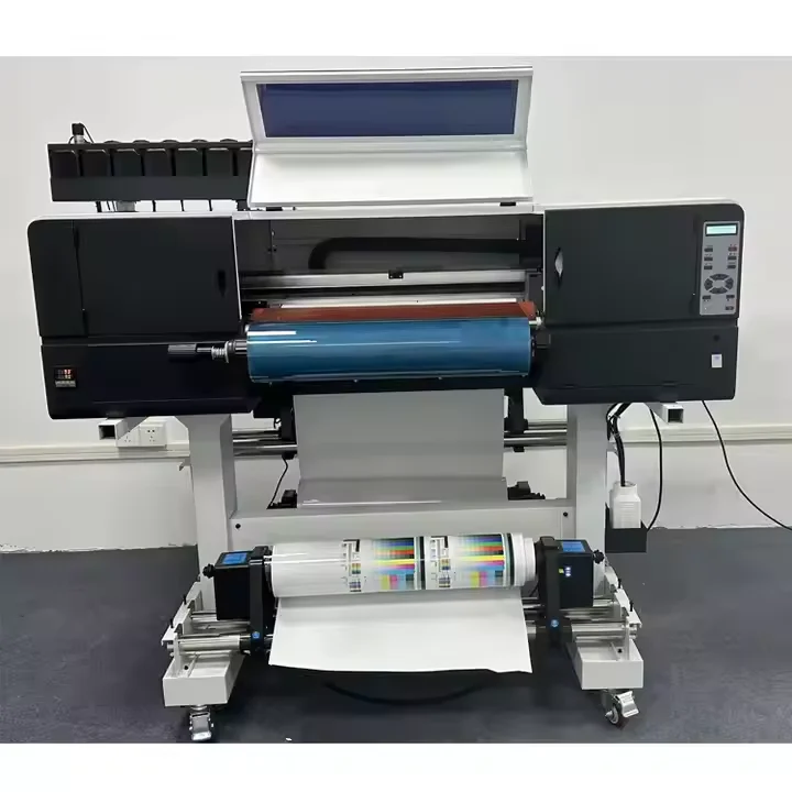 60 см UV xp600 * 3 dtf принтер uv A1 рулон в с ламинатор для наклейки