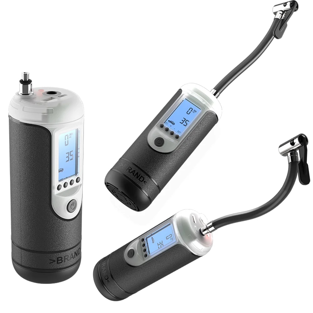 New design portable compressor tyre air hand pressure DC 12v mini compressor inflator pump with LCD