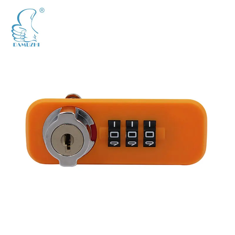 DMZ-6061 High quality 3 digits combination lock with master key and code change button for cabinet and furniture