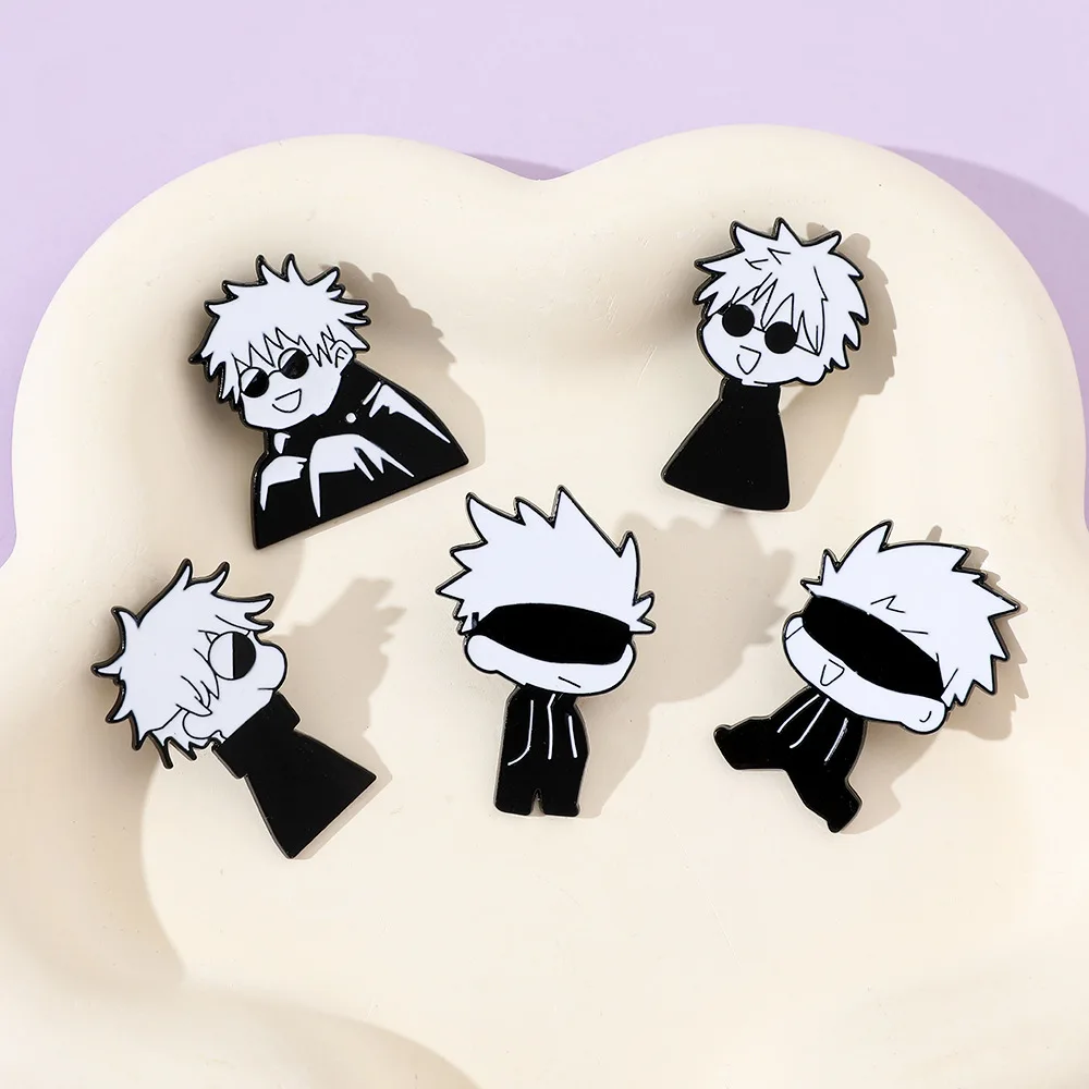 101 Styles Fashion Pins Badge Lapel Brooches Jujutsu Kaisen Ryomen Sukuna Itadori Yuji Satoru Gojo Jewelry Alloy Anime Brooch