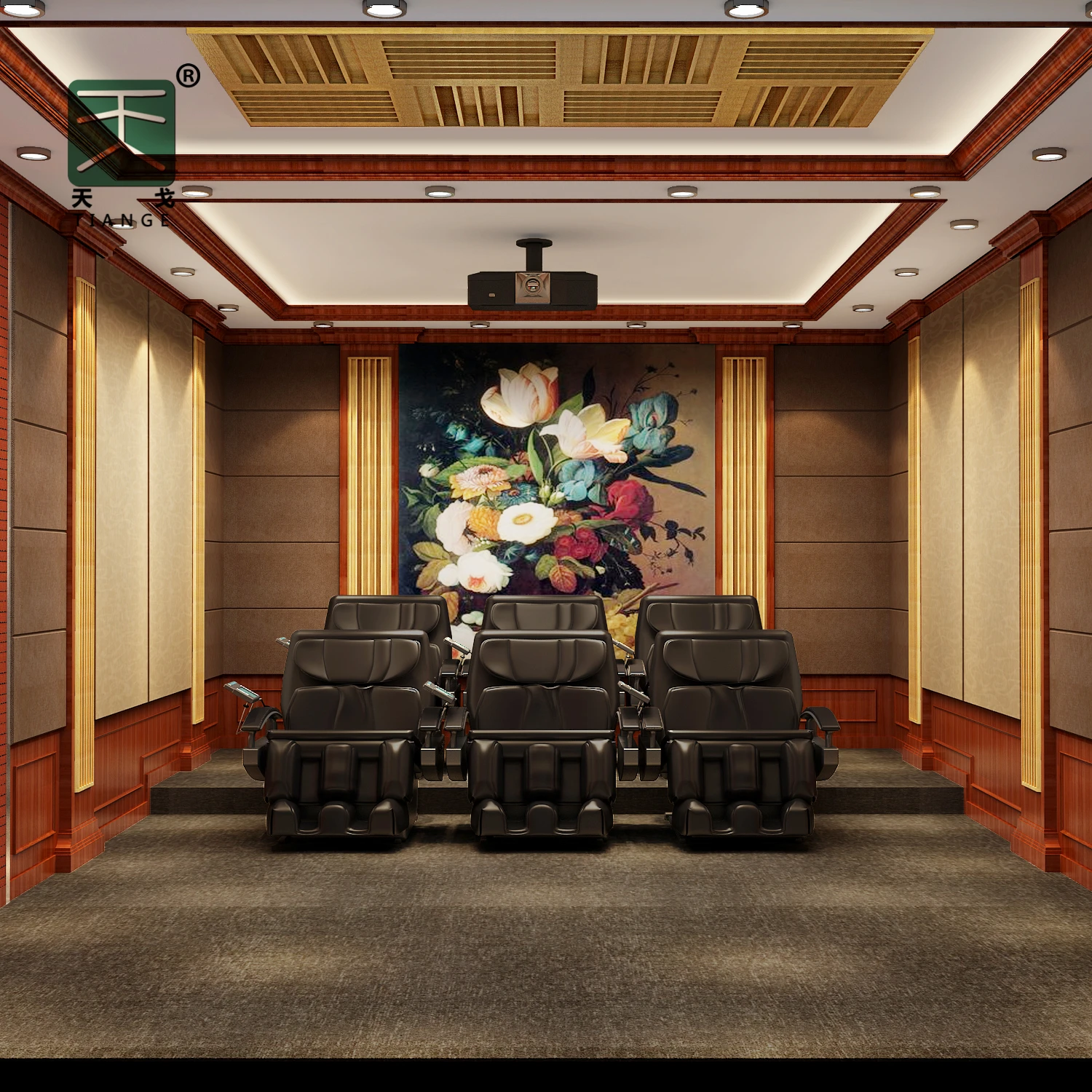 TianGe Factory Studio Video Room Diffuser Panel Acoustic Panel Diffusor Acoustic