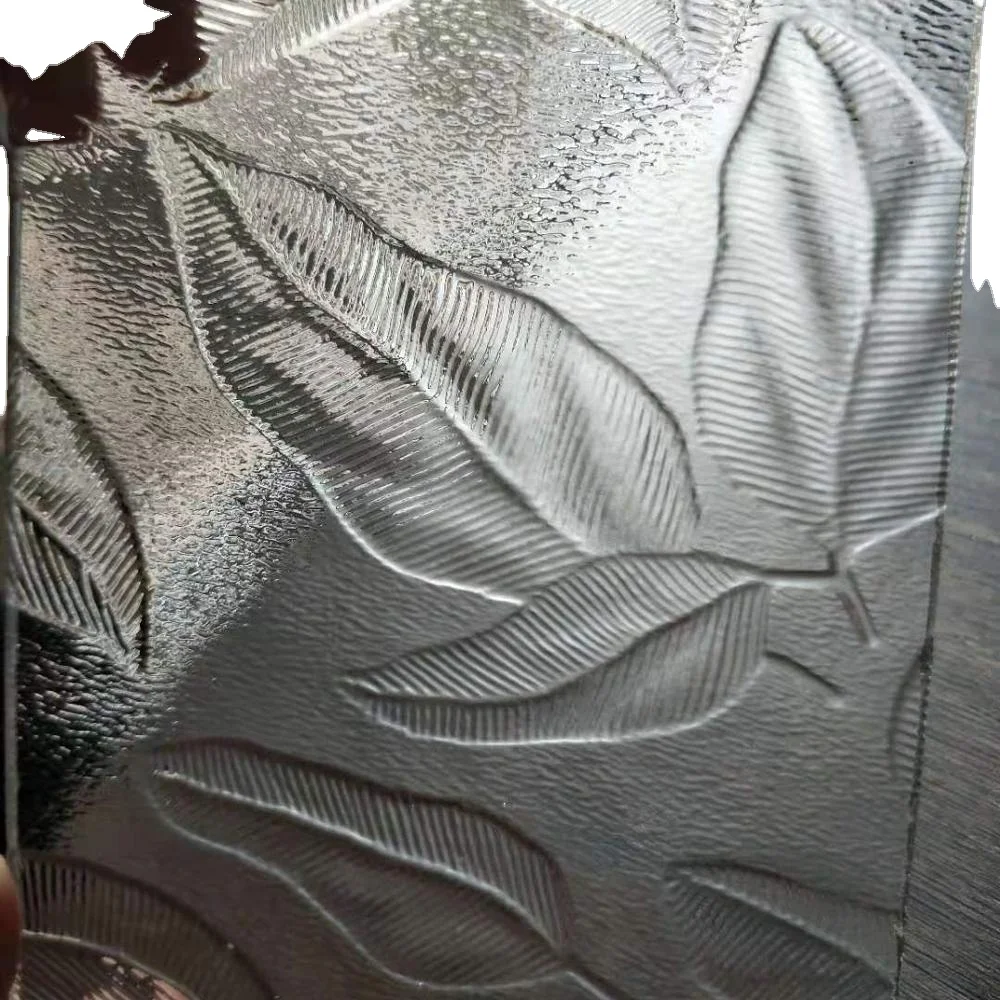 Manufacturer wholesale 6mm 8mm 10mm 12mm thickness decor wall colored fusing art textured hot melt glass