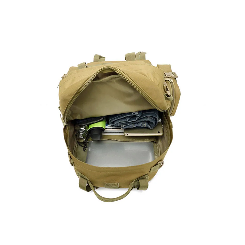 55L Tactical Molle system backpack with Built-up 3 MOLLE Bags Rucksacks for Travelling  Hunting Fishing Camping Hiking