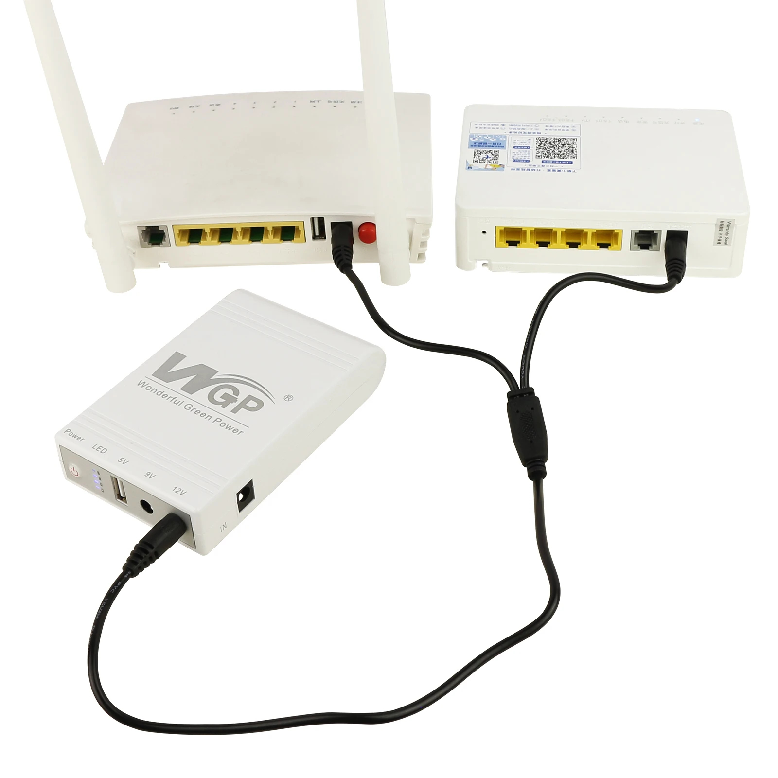 WGP UPS 12V 9V 5V 10400mah USB DC Mini для Wi-Fi маршрутизатора камеры
