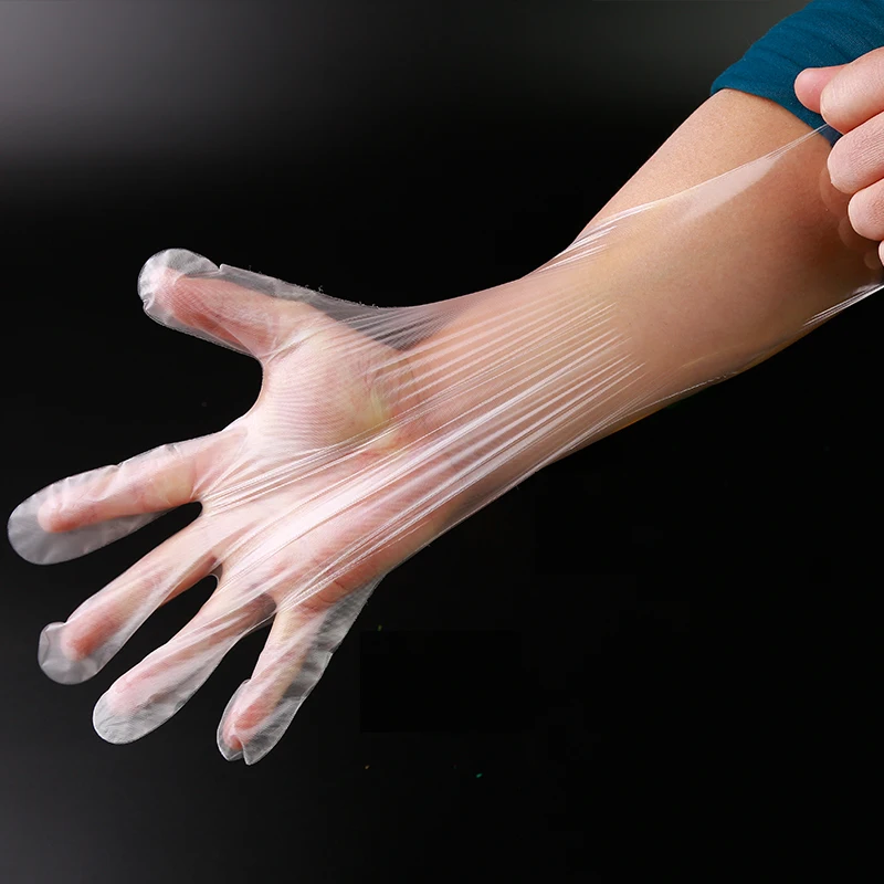 polyethylene plastic tpe glove,food handling hdpe ldpe polyethylene glove,household disposable kitchen cpe glove for hair dye