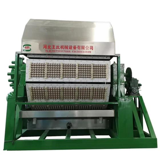 High output wasted paper egg tray making machine with iron box type drying