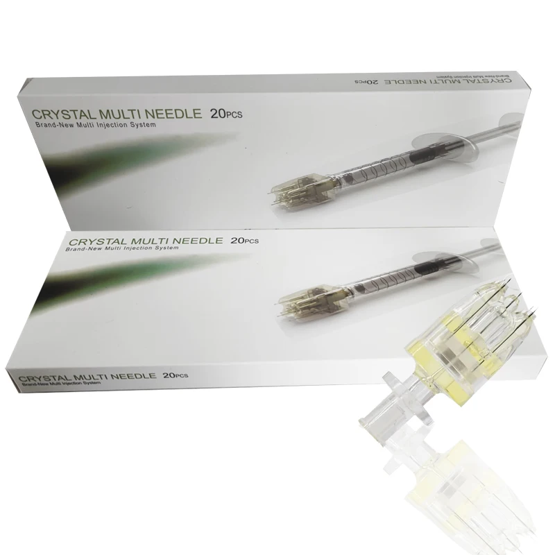 Buy 2022 korea multi sample needle syringe type crystal multi needle with head mini 5 pin