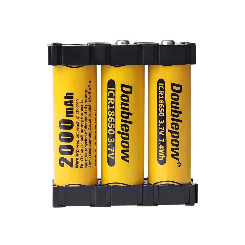 Doublepow Custom 18650 Battery Holder Bracket ABS Cylindrical Spacers for 18650 Batteries Excellent Battery Accessories