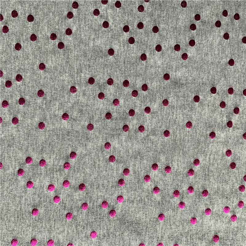 2020 Hot Selling  New Design  95%Cotton 5%Spandx Foil  French Terry Fabric