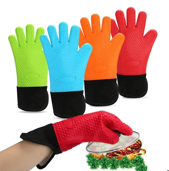 Non-slip Heat-resistant Baking Glove Bakeware Silicone Anti-scalding Oven Glove