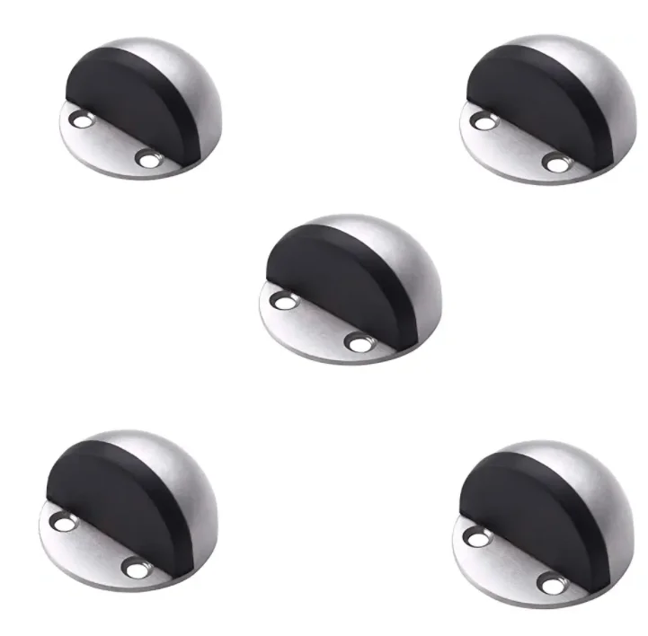 Door Stops 304 Stainless Steel Door Stopper Hidden Door Holders Catch Floor Nail-free Doorstop Furniture Hardware