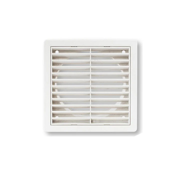 PP+ UV Resistance Material 100mm Gravity Grille With Plastic Insect Mesh VENT Diffuser