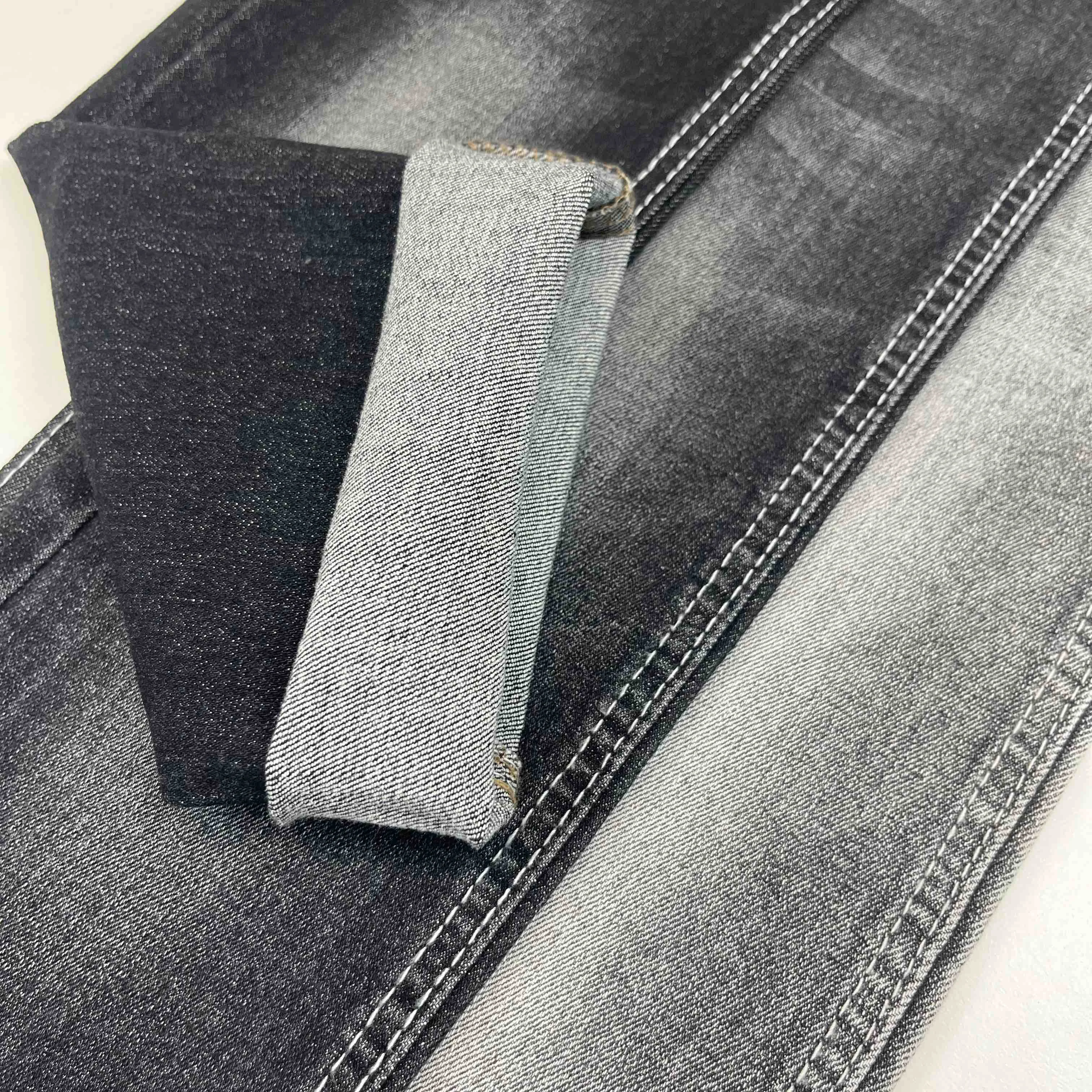 Soft Comfortable Twill Stretch Denim Jeans Fabric With Custom Design Slub Raw Denim Fabric Manufacturers In China