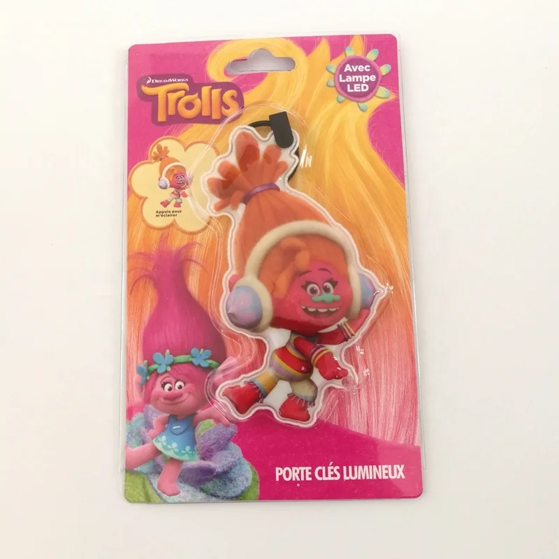 Factory Price Customized Logo PVC Mini LED Keychain Flashlight