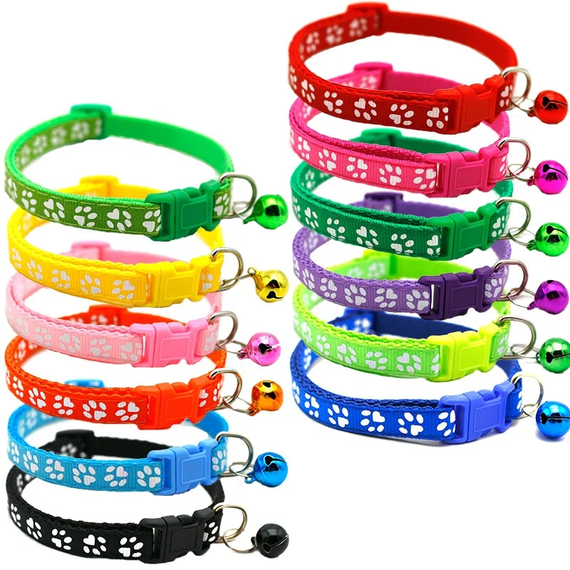 2020 Custom Luxury Personalized Adjustable Nylon Printed Training  Pet Cat Dog Collars