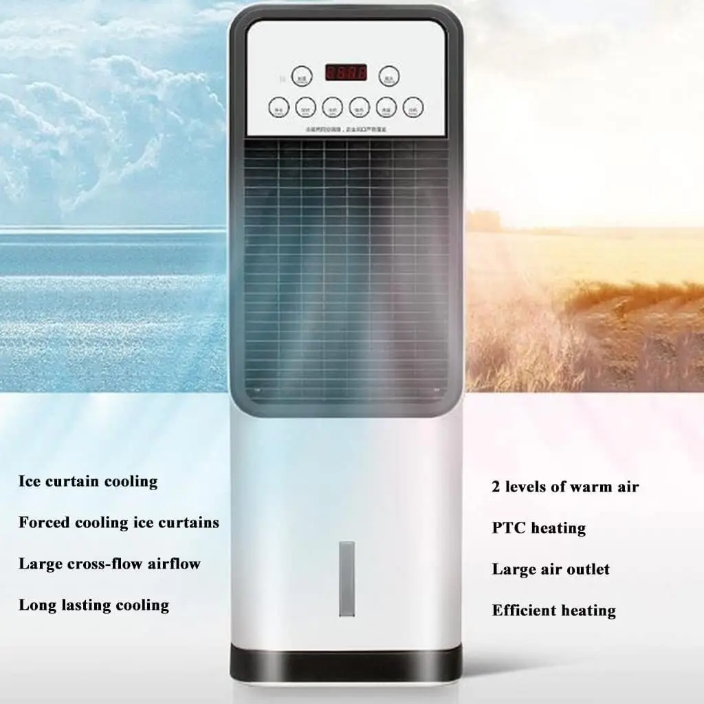 portable air conditioner cooling and heating Drainage-free Cooling Evaporative Air Cooler and heater with Remote control