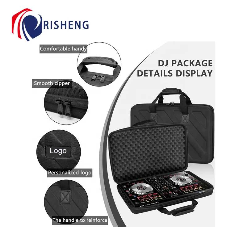 Lightweight Molded Hard EVA Protective Storage Case Fits for DDJ-FLX4 / DDJ-400 / DDJ-SB3 SB2 or DDJ-RB 2-Channel Controller