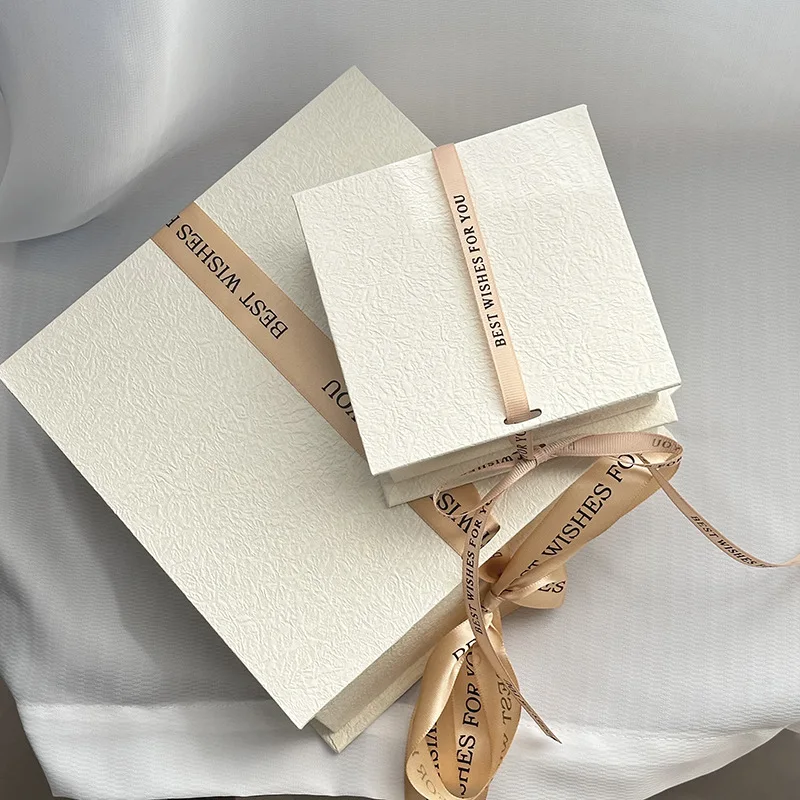 Customized Logo Large Size Fine Gift Box Magnetic Book Shaped Packaging Box With Ribbon