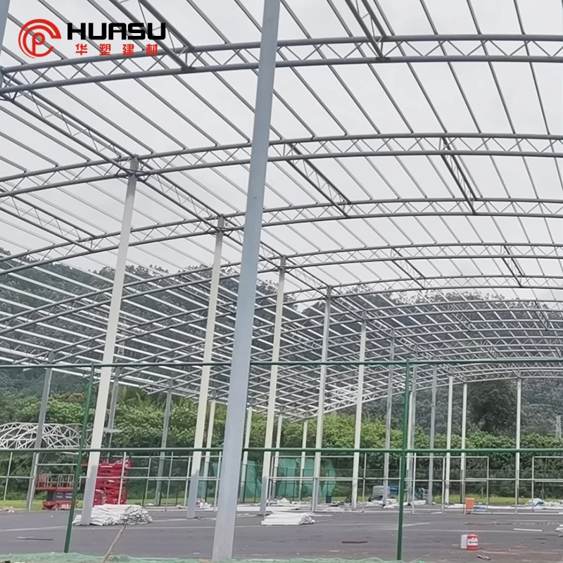 Прозрачный устойчивый к атмосферным воздействиям полый кровельный лист из поликарбоната солнечный