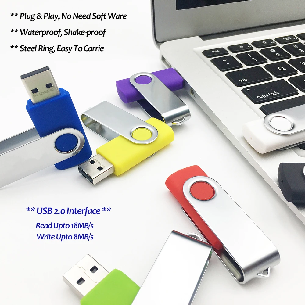 Meivui MV01 New Trend Metal USB 2.0 Flash Pen Drives 1GB 512MB 4GB Memory Stick 32GB 128GB 64GB Flashdrive 16GB Pendrive USB